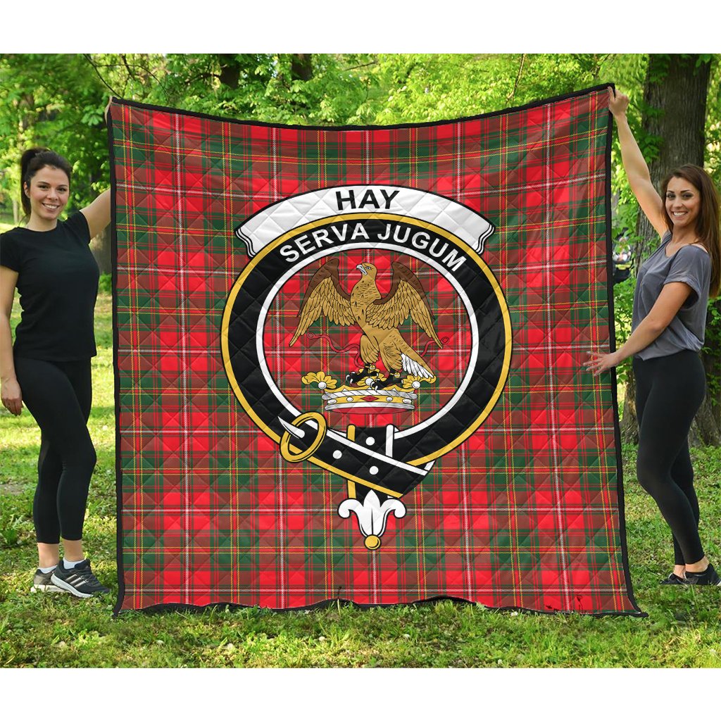 Hay Modern Tartan Crest Quilt