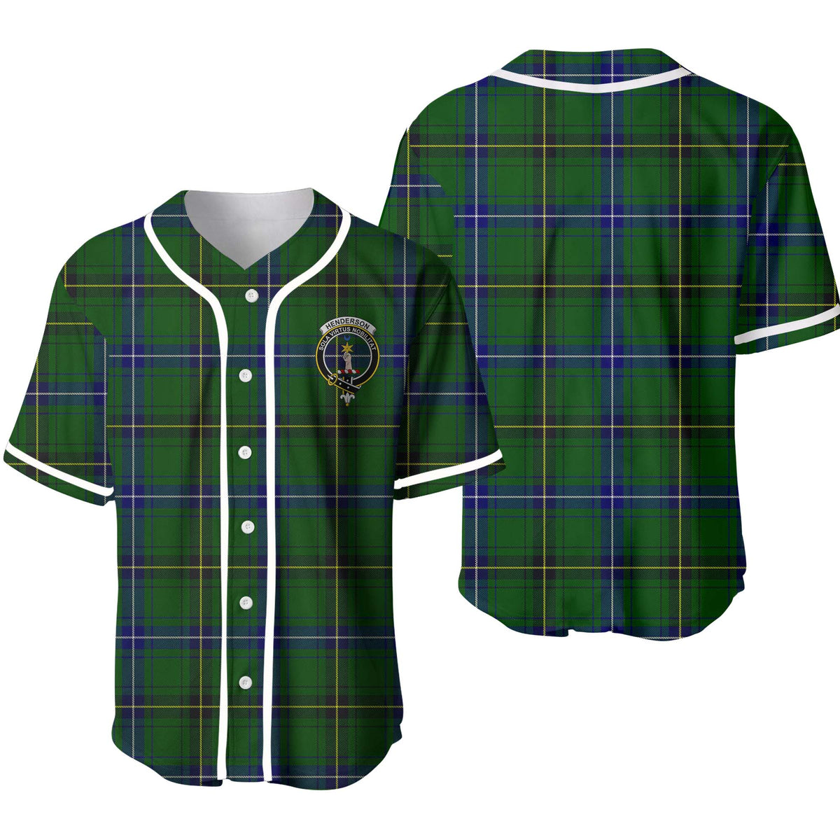 Henderson Tartan Unisex Baseball Jersey