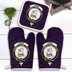 Home Modern Tartan Crest Oven Mitt And Pot Holder (2 Oven Mitts + 1 Pot Holder)