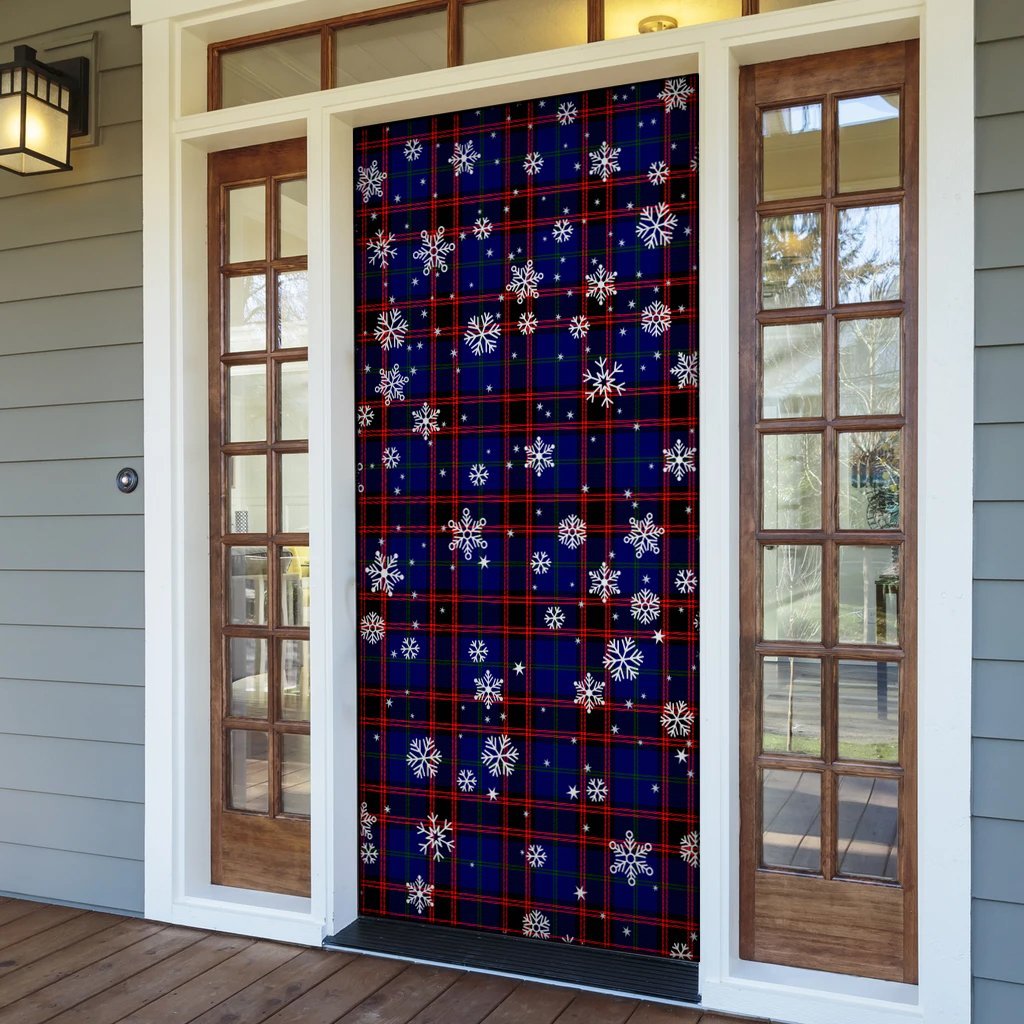 Home Modern Christmas Tartan Door Socks