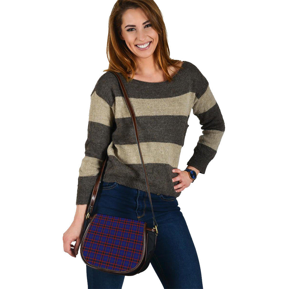 Home Modern Tartan Saddle Handbags