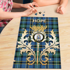 Hope Tartan Crest Thistle Jigsaw Puzzles