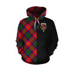 Hopkirk Tartan Hoodie Half of Me - Cross Style