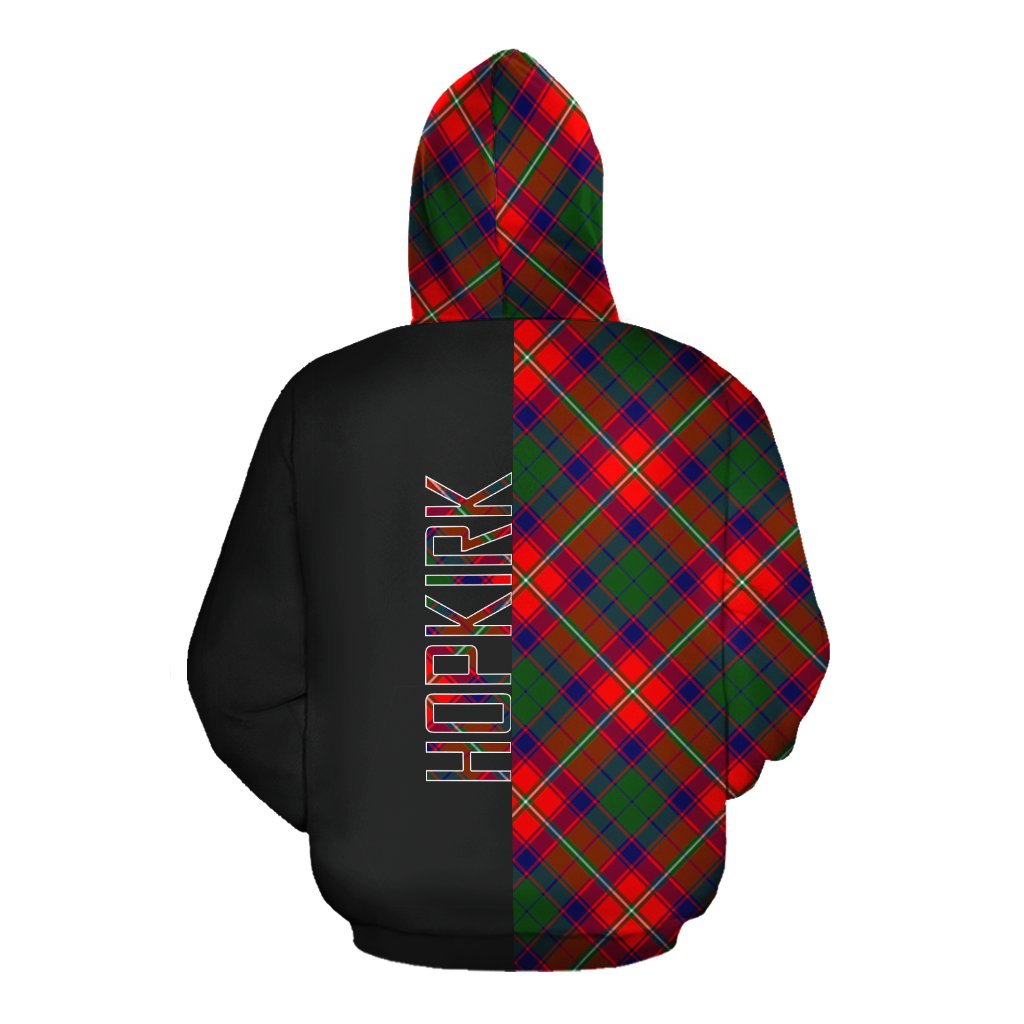 Hopkirk Tartan Hoodie Half of Me - Cross Style