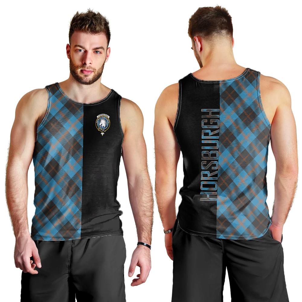 Horsburgh Tartan Crest Men's Tank Top - Cross Style