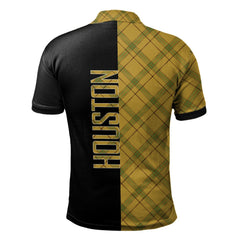 Houston Tartan Polo Shirt Half of Me - Cross Style