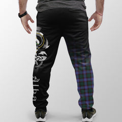 Hunter Modern Tartan Crest Jogger Sweatpants - Alba Celtic Style