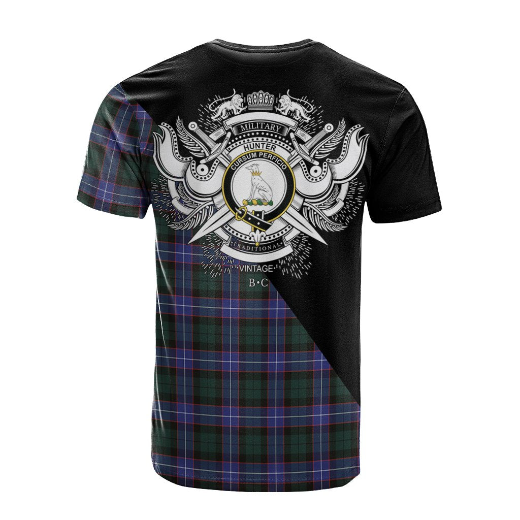 Hunter Modern Tartan - Military T-Shirt