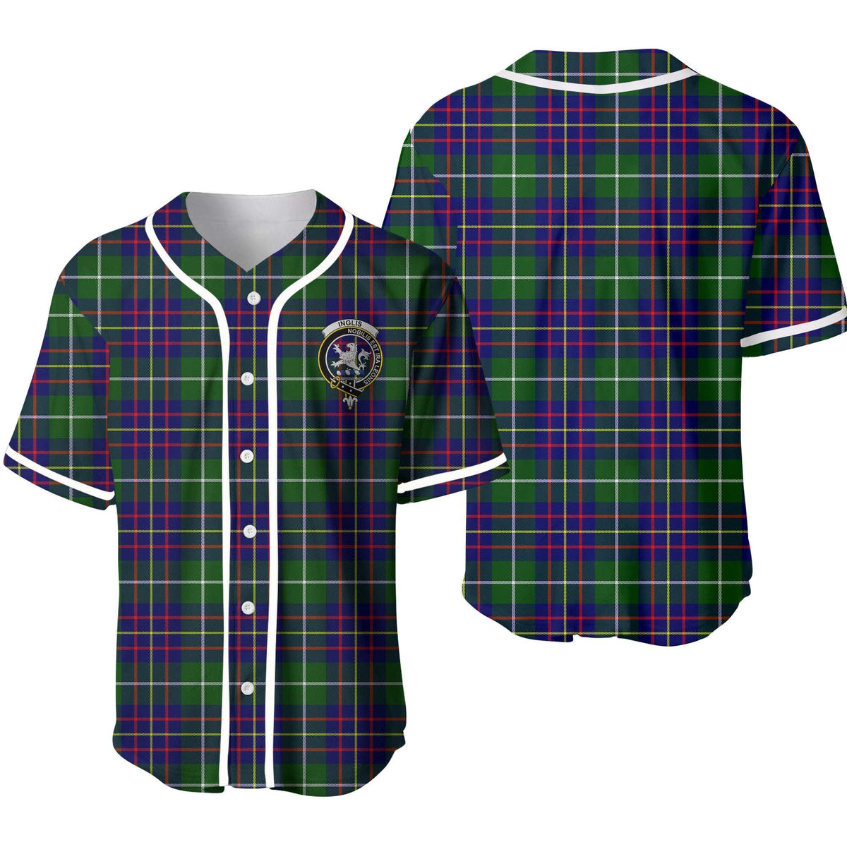 Inglis Tartan Unisex Baseball Jersey