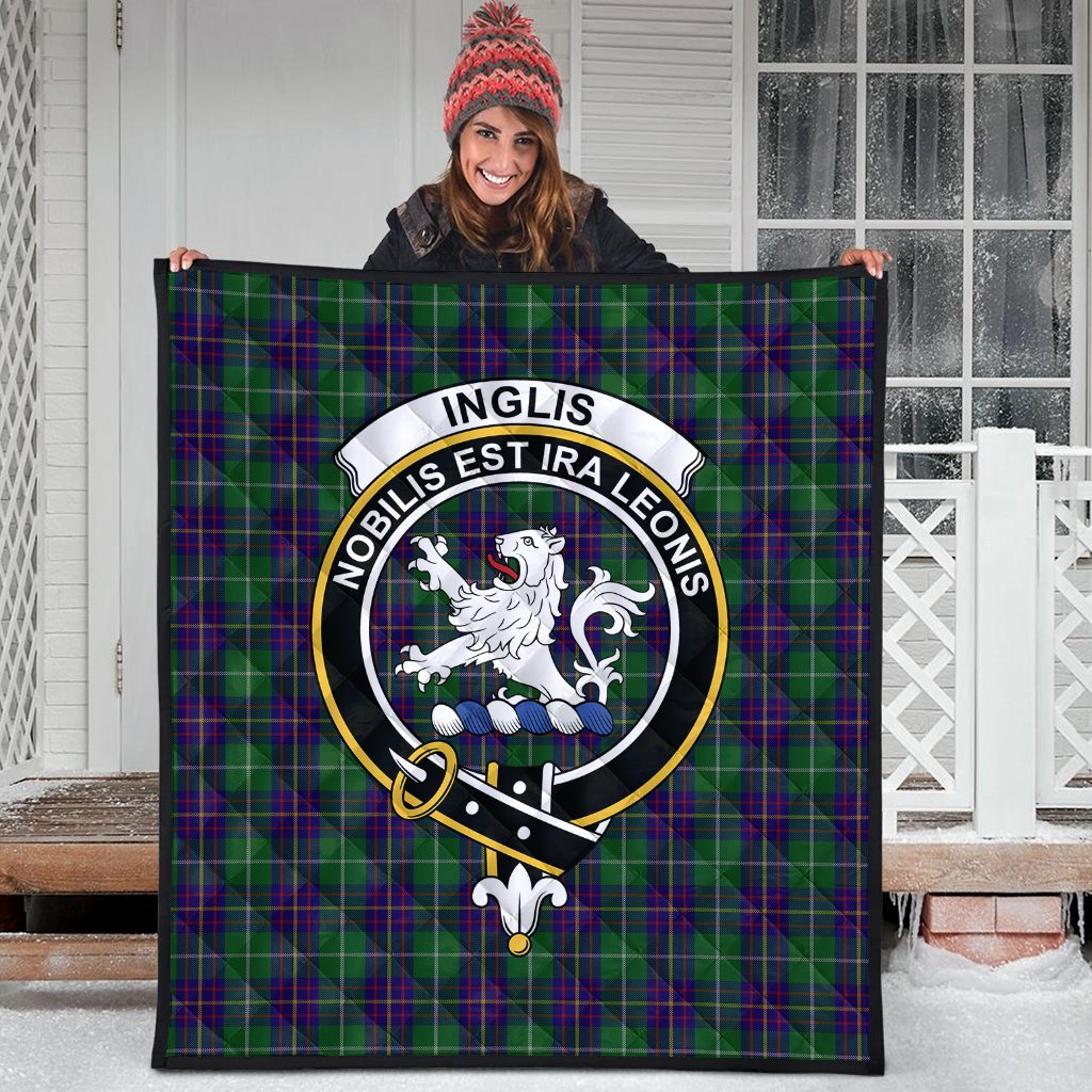 Inglis Tartan Crest Quilt