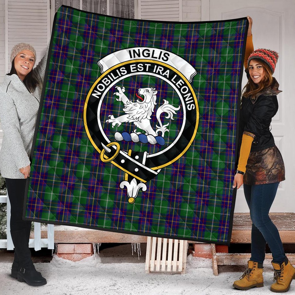 Inglis Tartan Crest Quilt