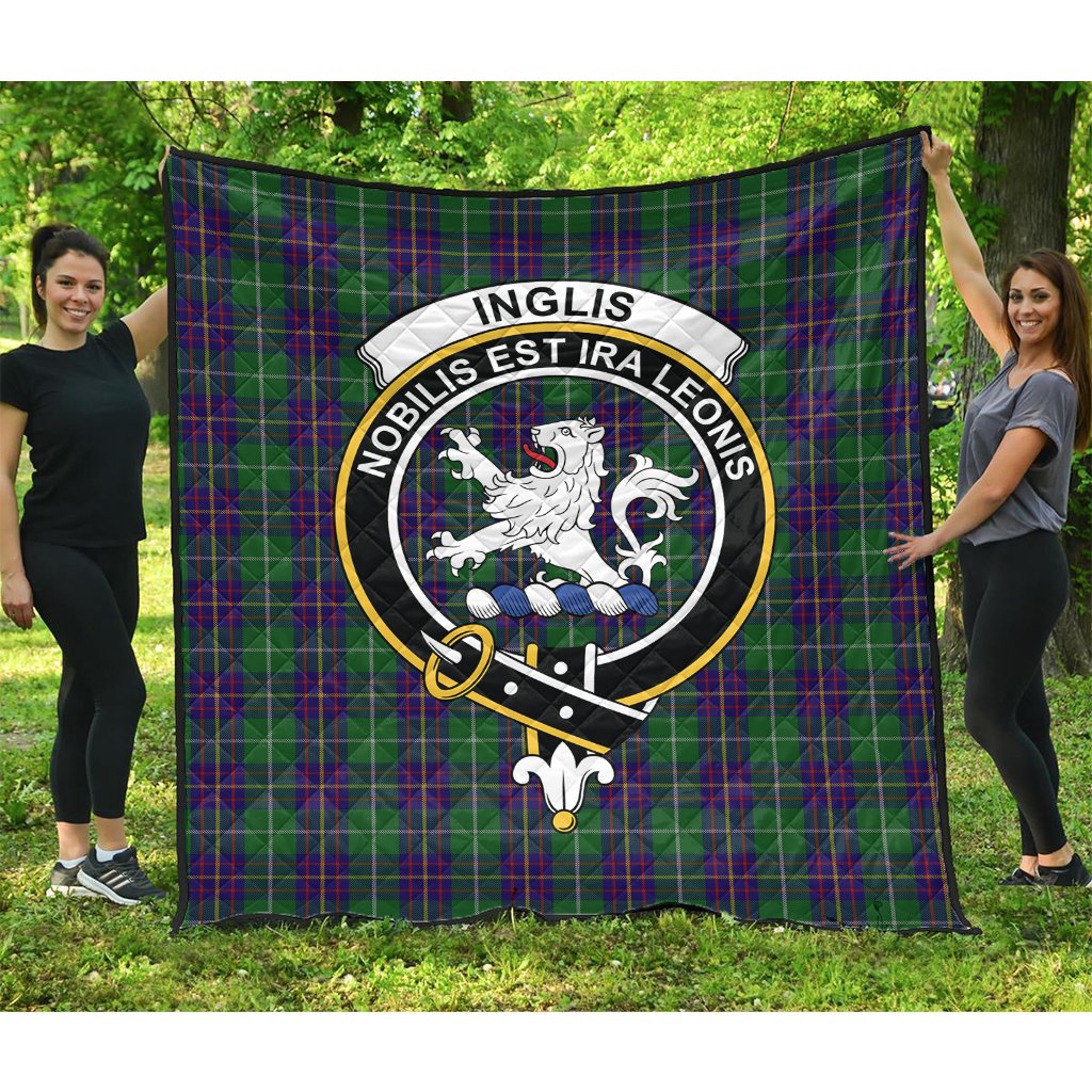 Inglis Tartan Crest Quilt