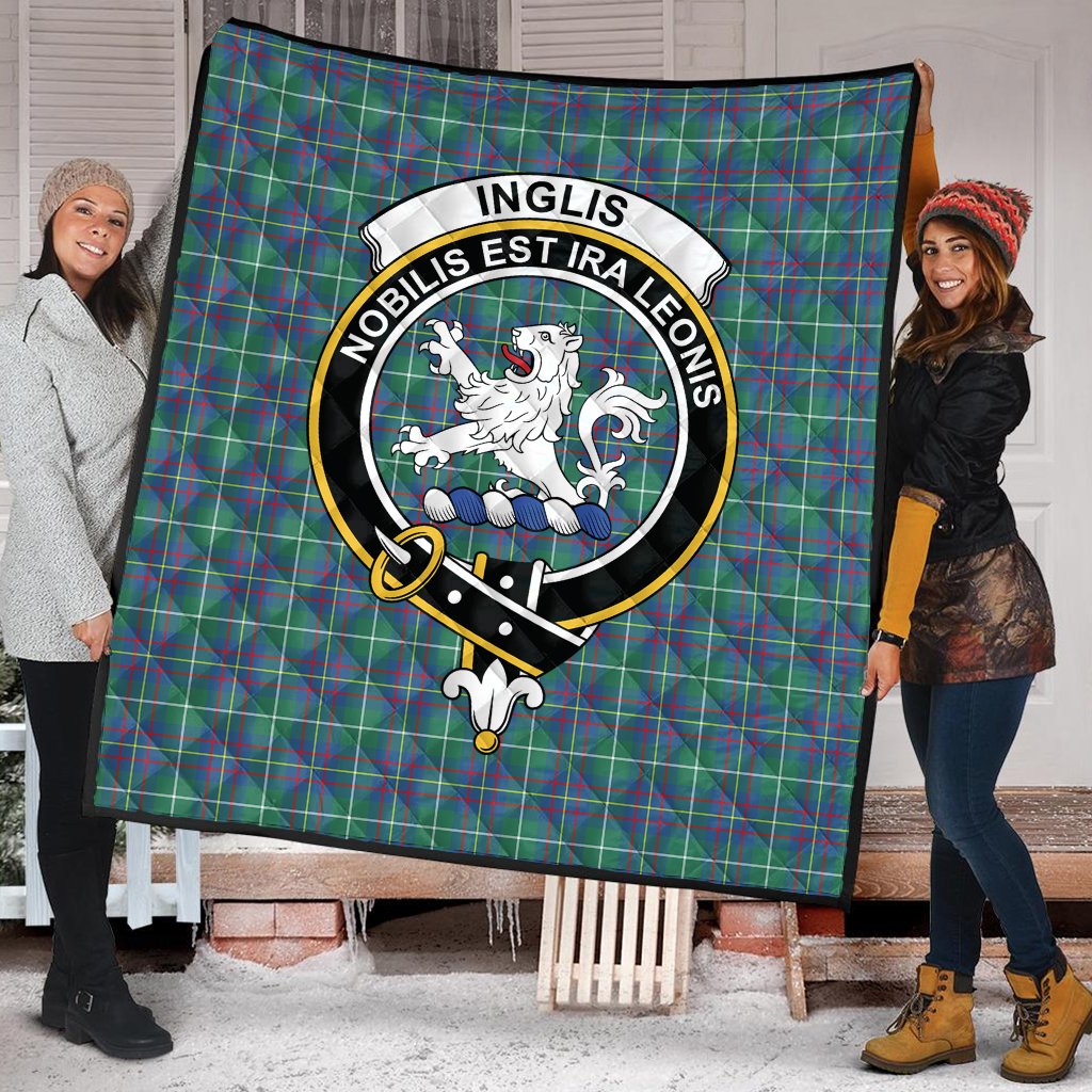 Inglis Ancient Tartan Crest Quilt