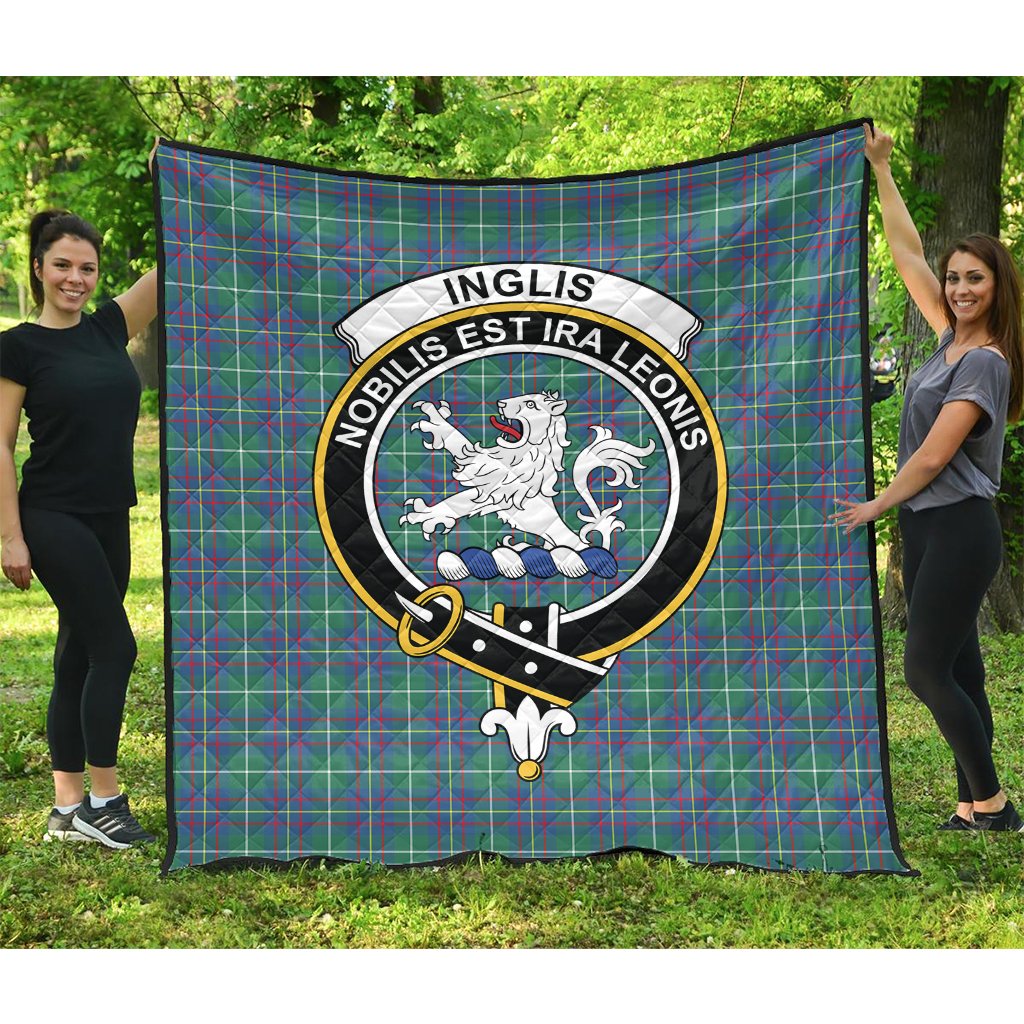 Inglis Ancient Tartan Crest Quilt