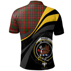 Innes Tartan Polo Shirt - Royal Coat Of Arms Style