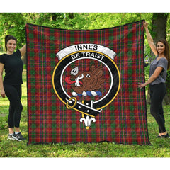 Innes Tartan Crest Quilt