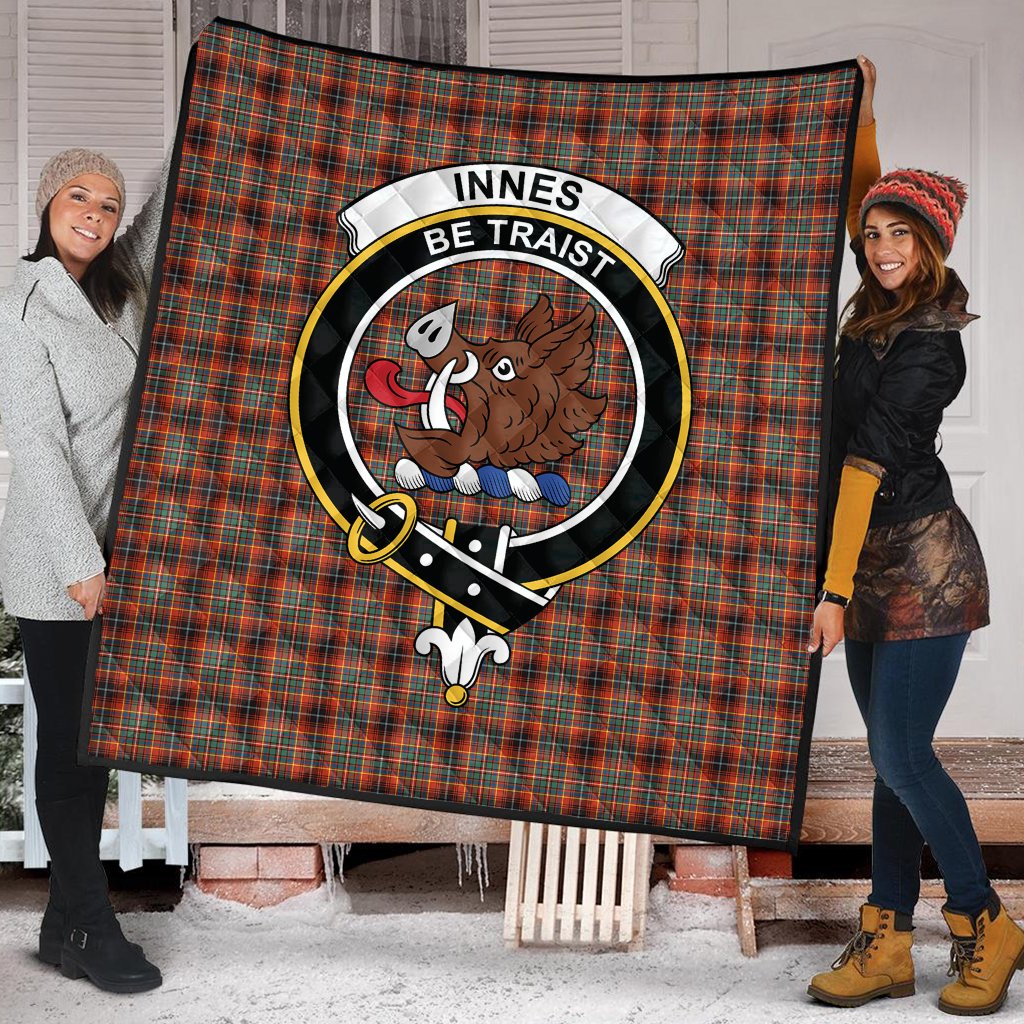 Innes Ancient Tartan Crest Quilt