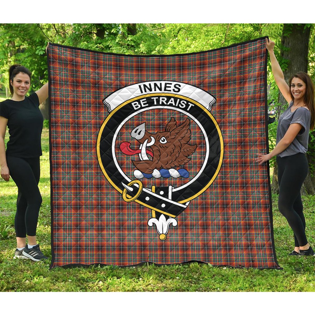 Innes Ancient Tartan Crest Quilt