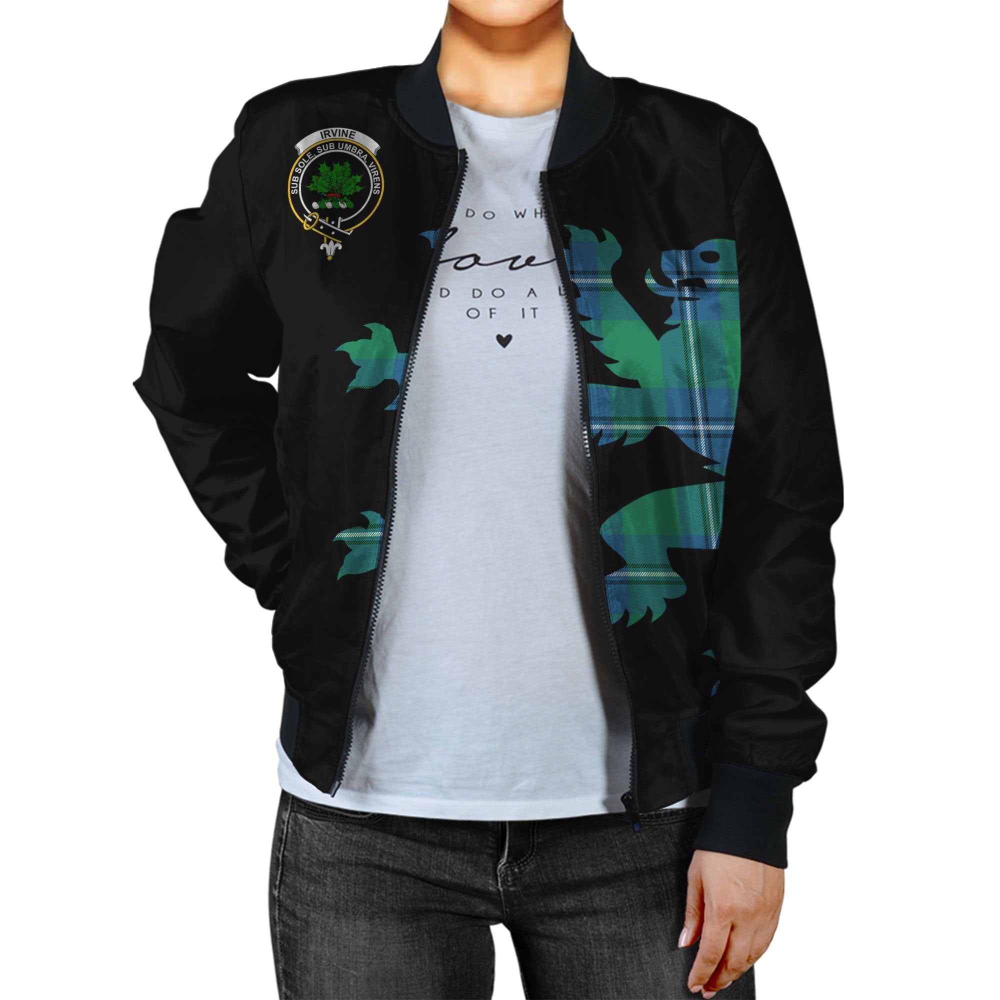 Irvine Tartan Bomber Jacket Lion & Thistle