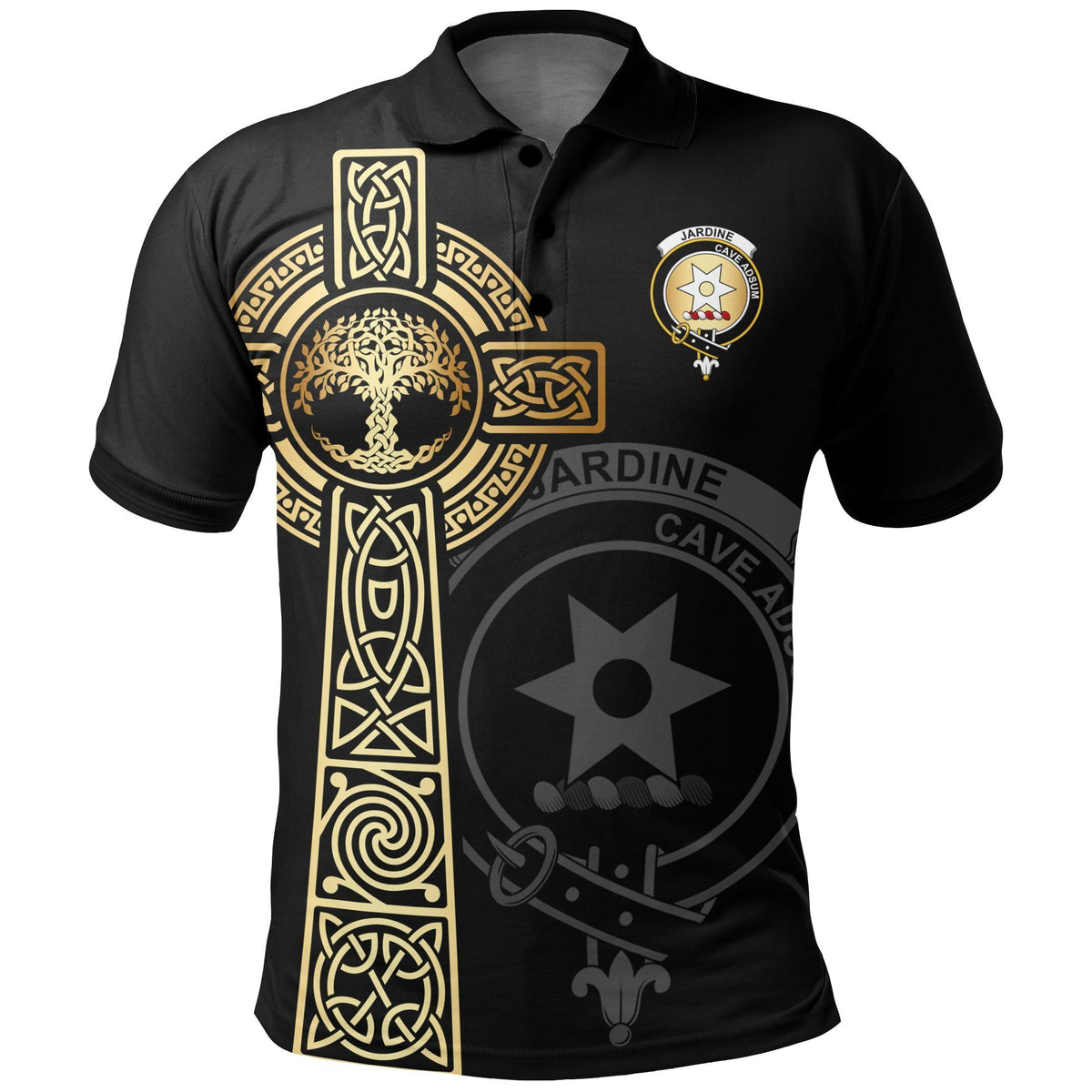 Jardine Clan Unisex Polo Shirt - Celtic Tree Of Life