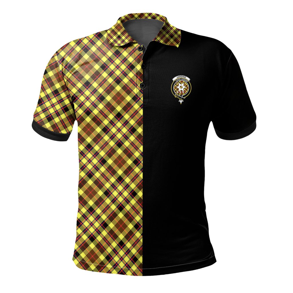 Jardine Tartan Polo Shirt Half of Me - Cross Style