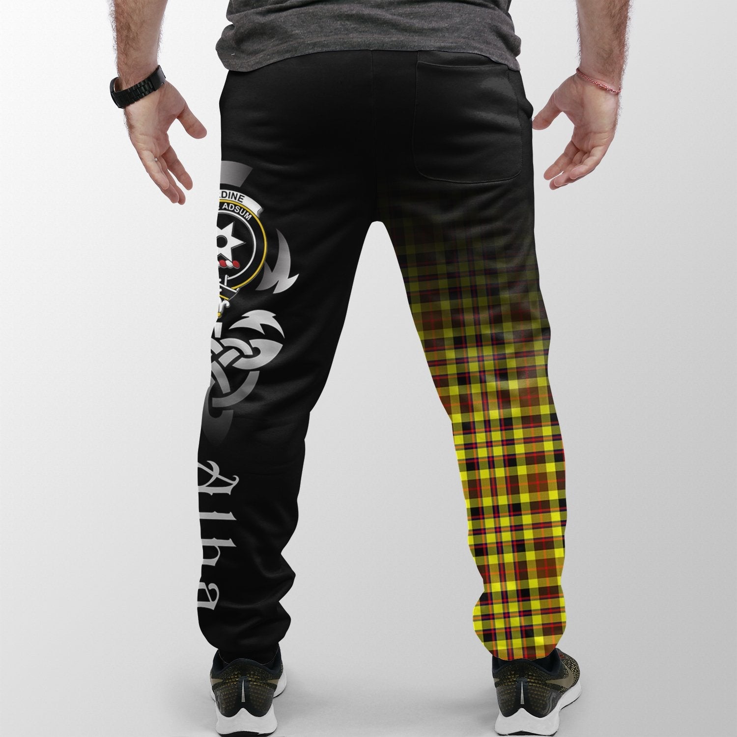 Jardine Tartan Crest Jogger Sweatpants - Alba Celtic Style