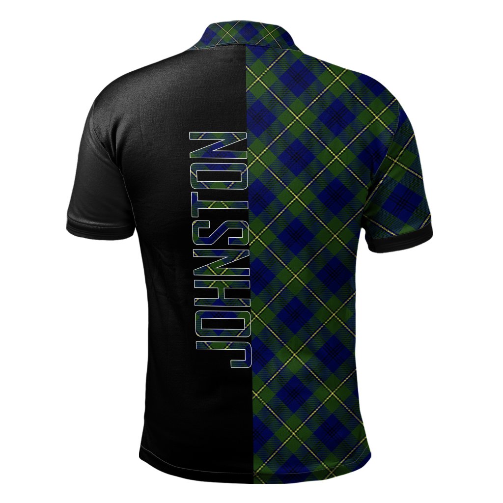 Johnston Modern Tartan Polo Shirt Half of Me - Cross Style