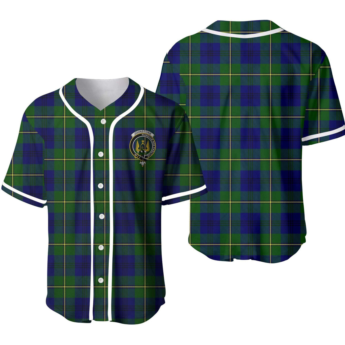 Johnstone Tartan Unisex Baseball Jersey