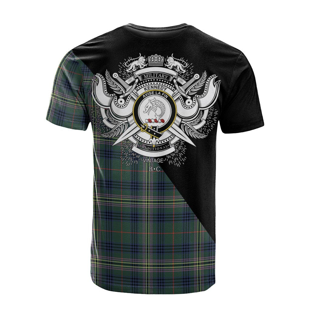 Kennedy Modern Tartan - Military T-Shirt