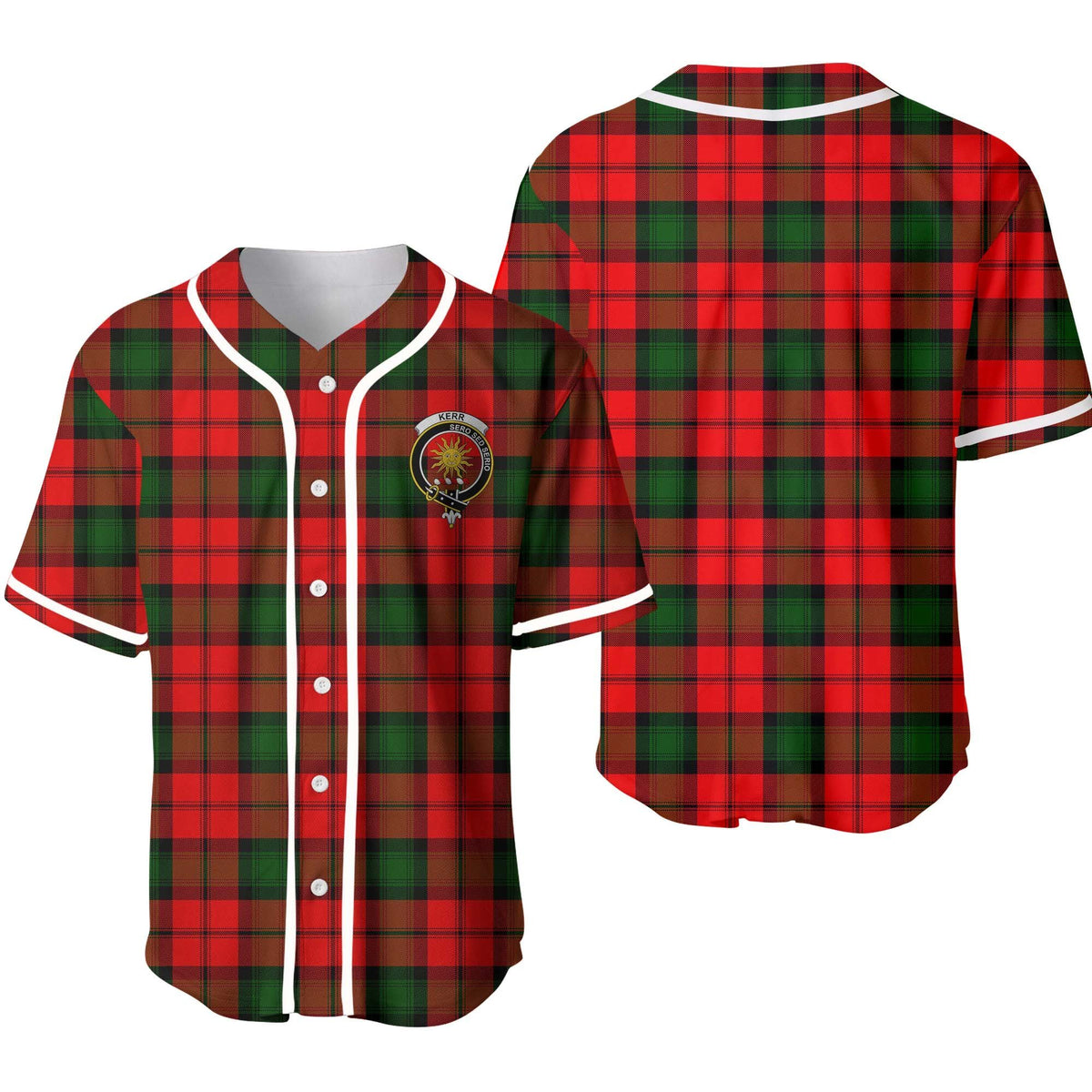 Kerr Tartan Unisex Baseball Jersey