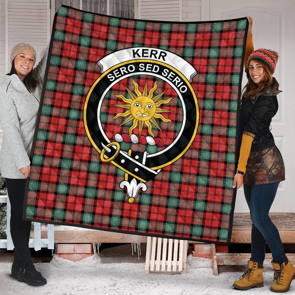 Kerr Ancient Tartan Crest Quilt