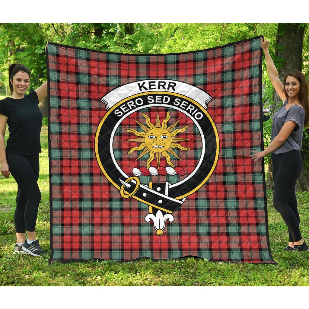 Kerr Ancient Tartan Crest Quilt