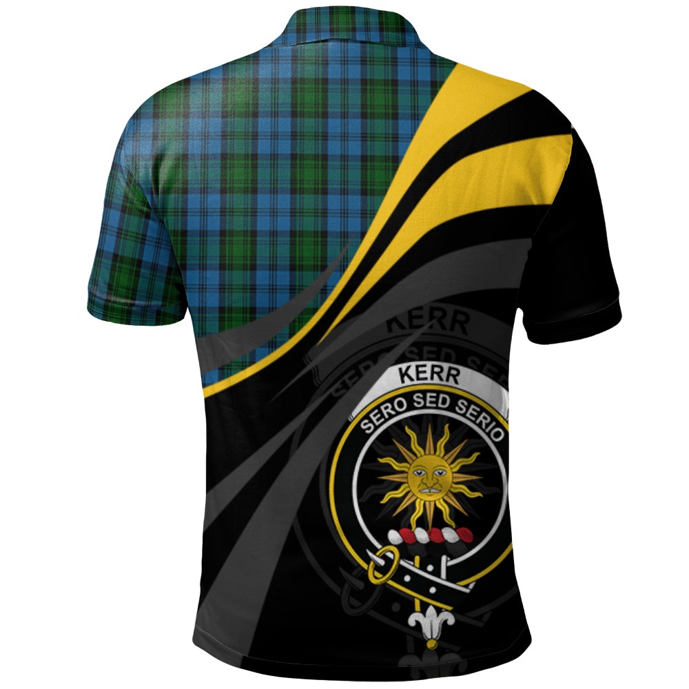 Kerr Hunting Tartan Polo Shirt - Royal Coat Of Arms Style