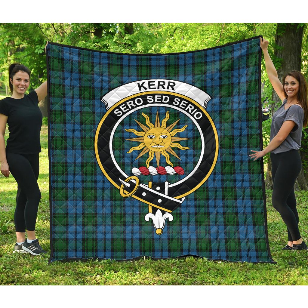 Kerr Hunting Tartan Crest Quilt