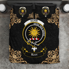 Kerr Crest Black Bedding Set