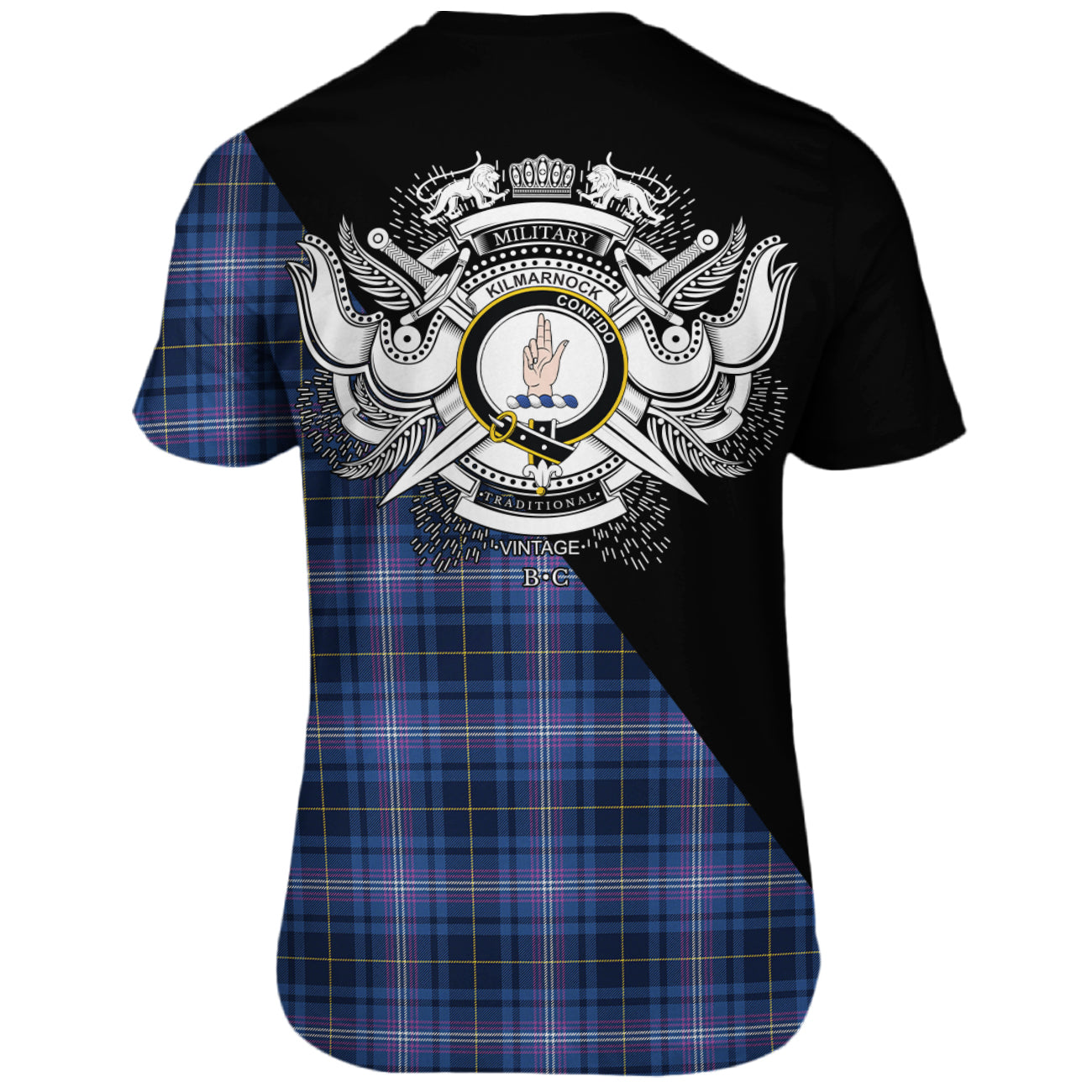 Kilmarnock New Tartan - Military T-Shirt