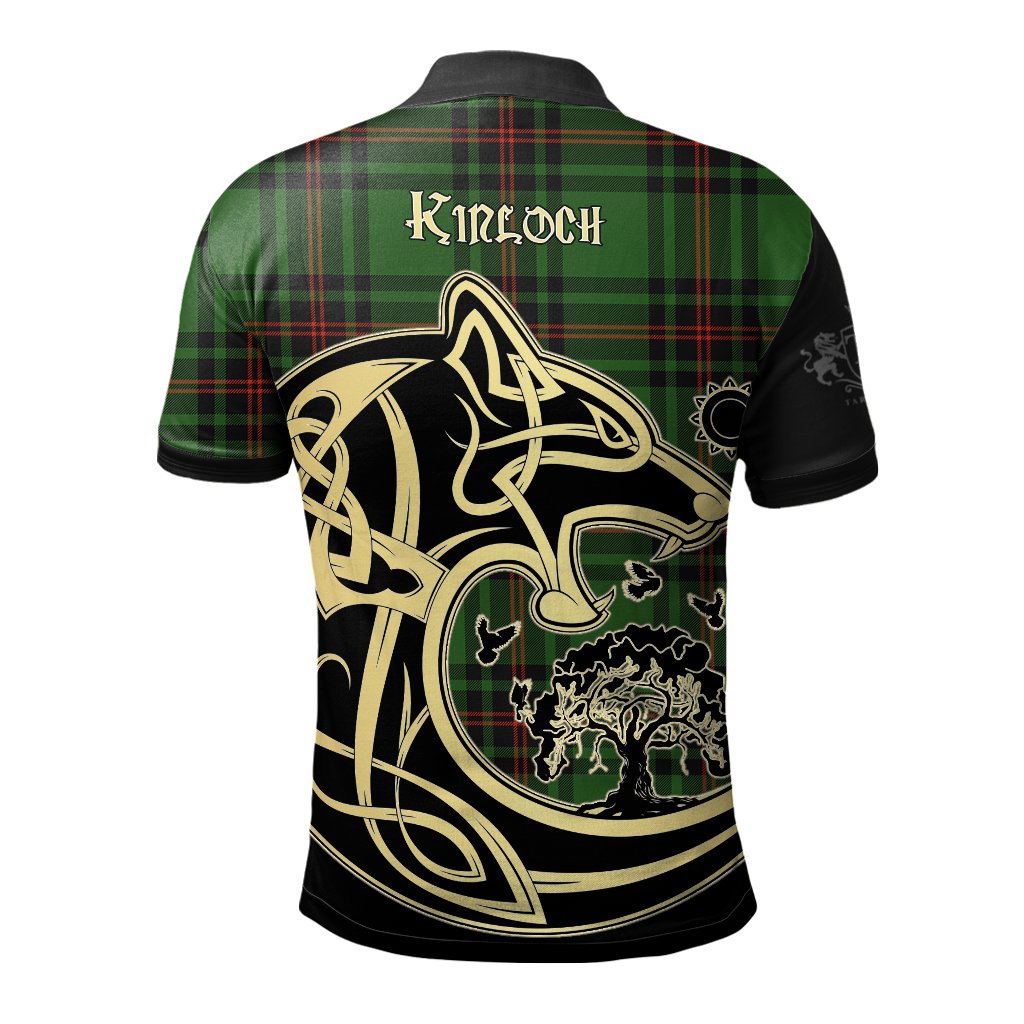 Kinloch Tartan Polo Shirt Viking Wolf