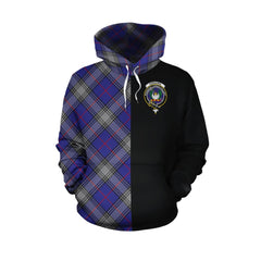 Kinnaird Tartan Hoodie Half of Me - Cross Style