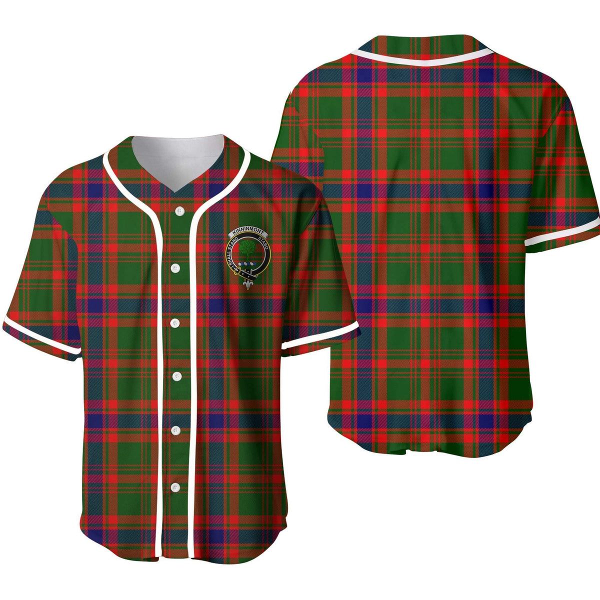 Kinninmont Tartan Unisex Baseball Jersey