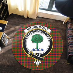 Kinninmont Tartan Crest Round Rug