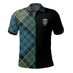 Kirkpatrick Tartan Polo Shirt Half of Me - Cross Style