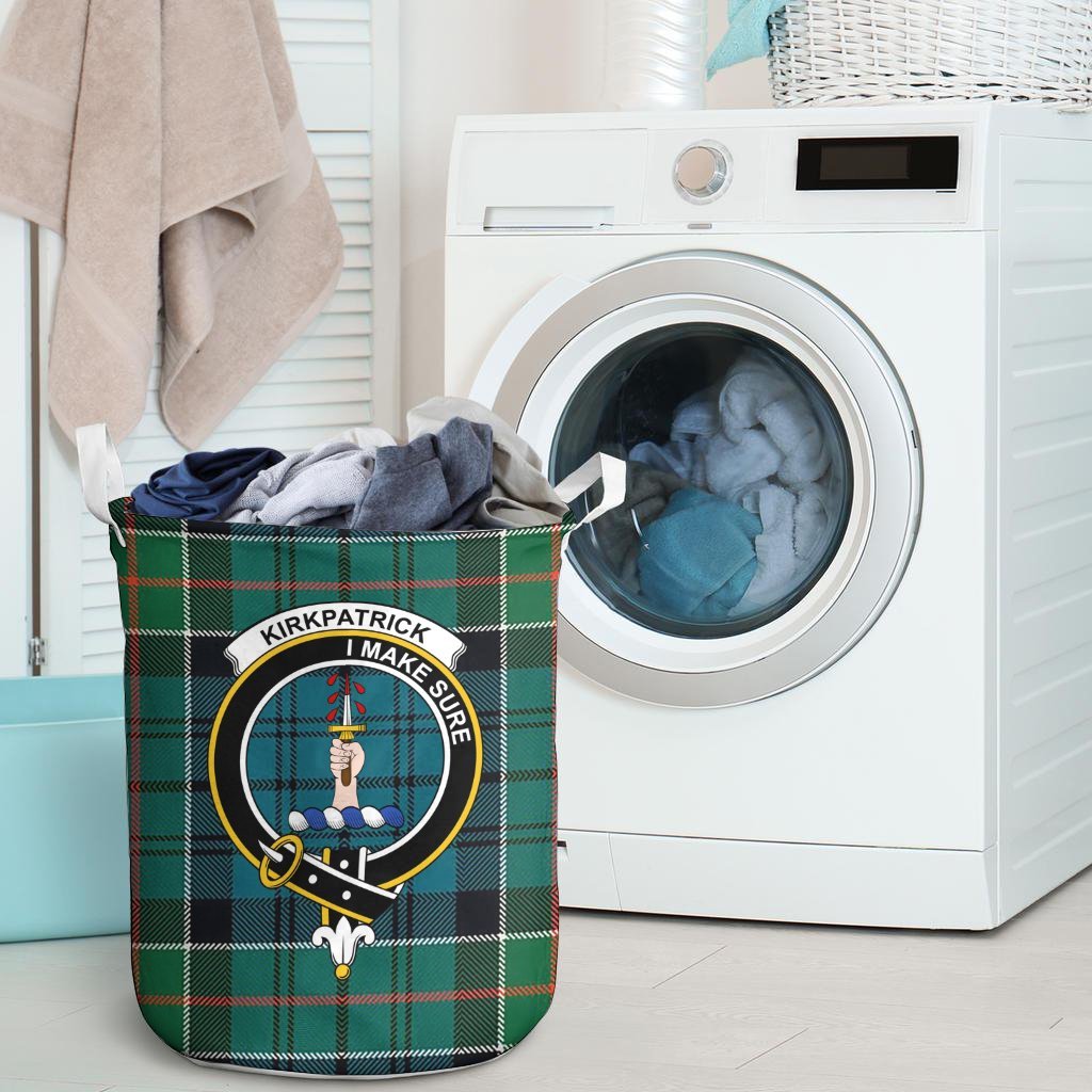 Kirkpatrick Tartan Crest Laundry Basket