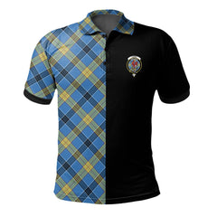 Laing Tartan Polo Shirt Half of Me - Cross Style