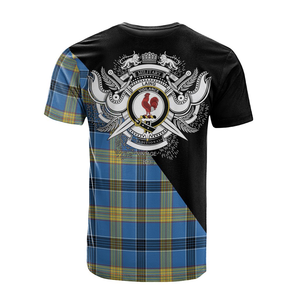 Laing Tartan - Military T-Shirt