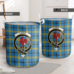 Laing Tartan Crest Laundry Basket