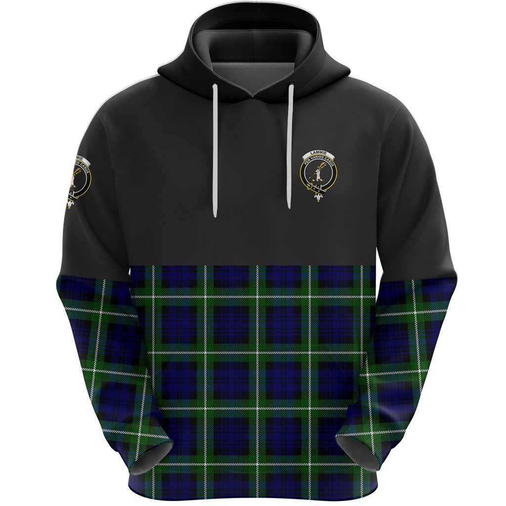 Lammie Clan Half Of Tartan Hoodie