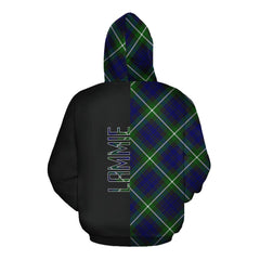 Lammie Tartan Hoodie Half of Me - Cross Style