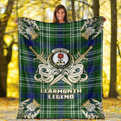 Learmonth Tartan Gold Courage Symbol Blanket