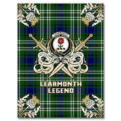 Learmonth Tartan Gold Courage Symbol Blanket