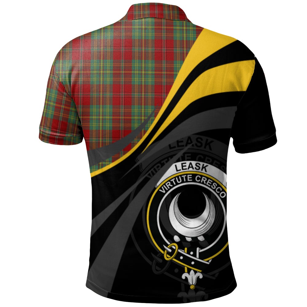 Leask Tartan Polo Shirt - Royal Coat Of Arms Style